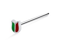 Silver Straight Nose Stud NSKA-1030
